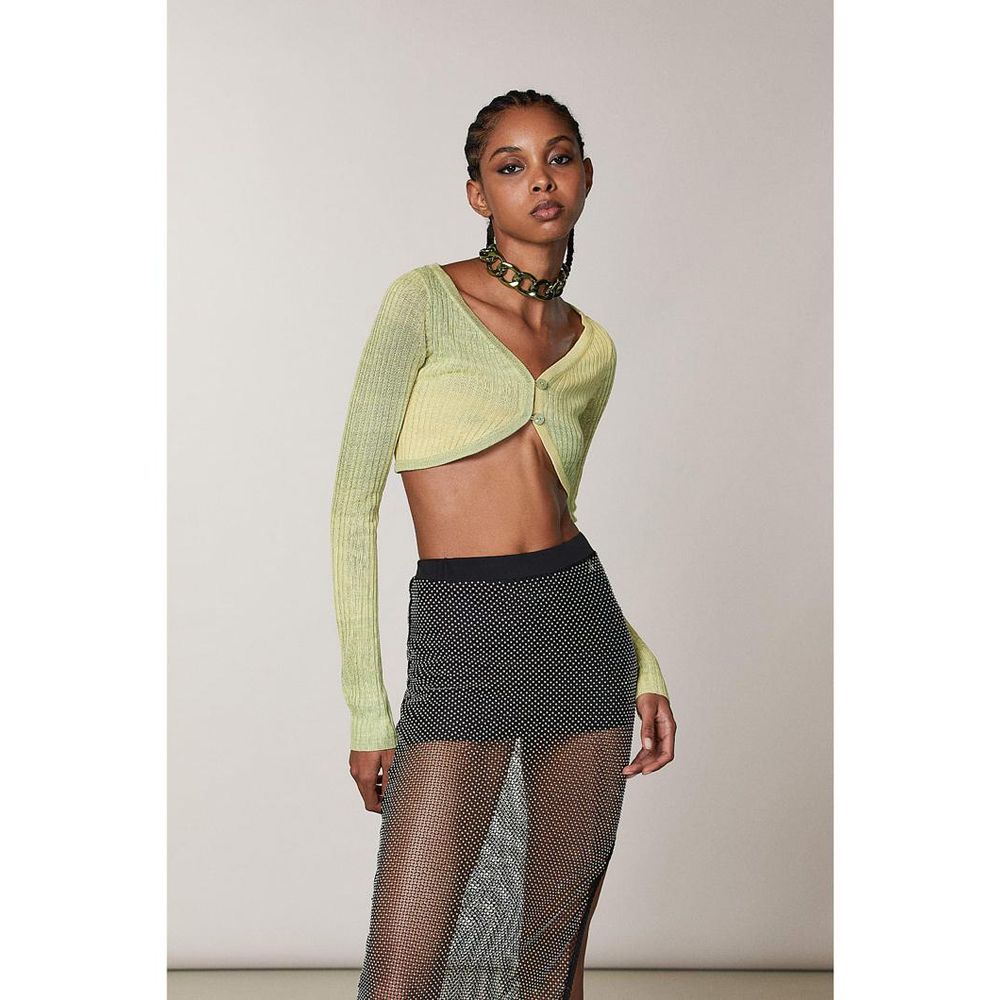 Patrizia Pepe geltoni marškinėliai be rankovių