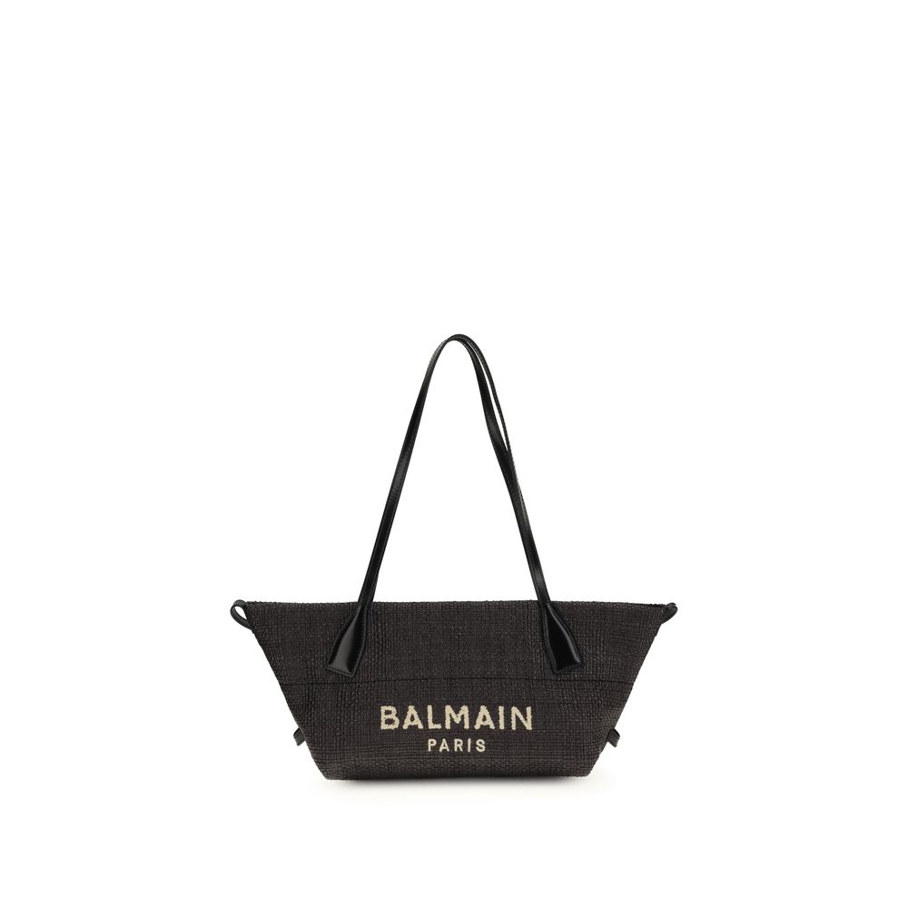Balmain juoda rafijos rankinė per petį