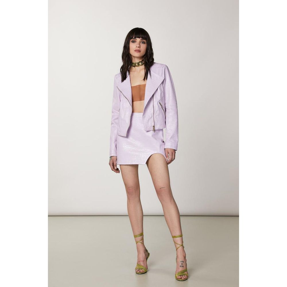 Patrizia Pepe purpurinis odos mini sijonas