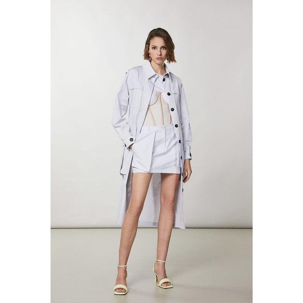 Patrizia Pepe purpurinis paltas