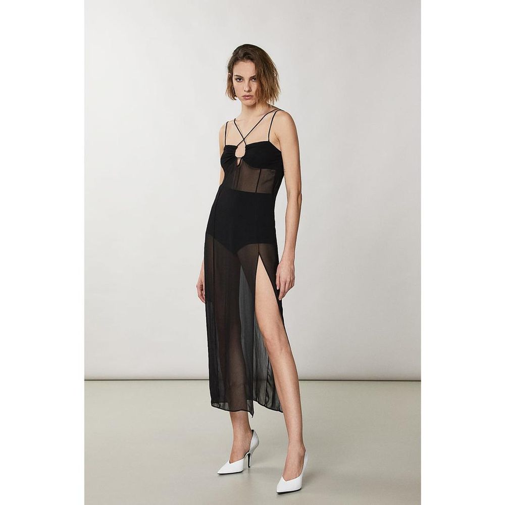 Patrizia Pepe juoda kokteilinė suknelė