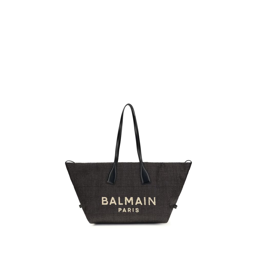 Balmain juoda rafijos rankinė per petį