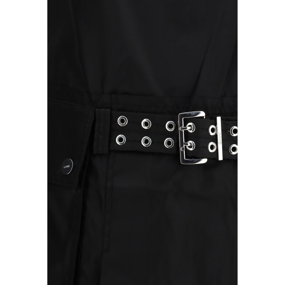 Ganni juoda laisvalaikio suknelė Ganni juoda laisvalaikio suknelė - Image 3