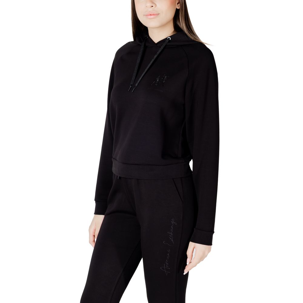 Armani Exchange juodas džemperis su kapšonu Armani Exchange juodas džemperis su kapšonu - Image 4