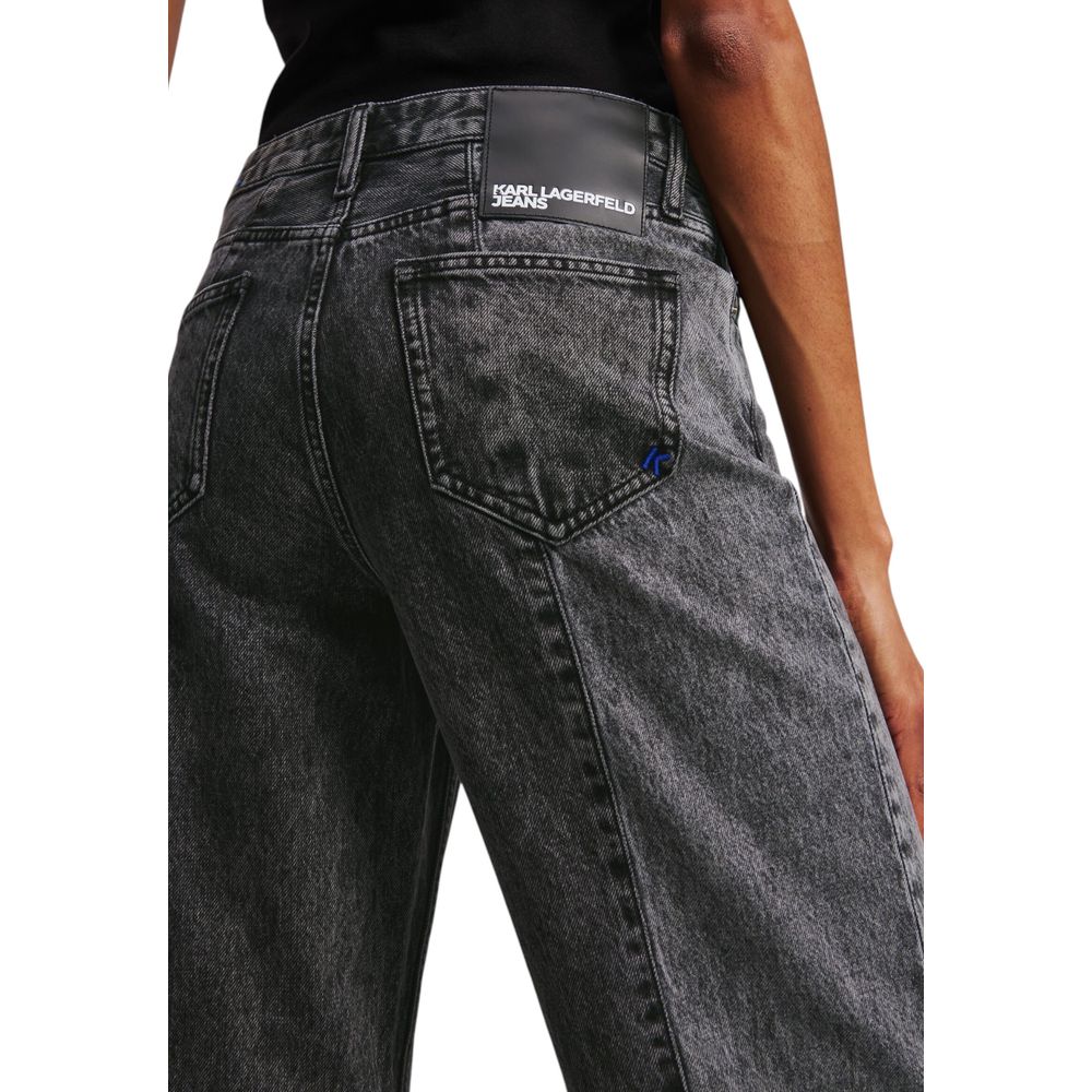 Karl Lagerfeld juodi medvilniniai laisvo kirpimo džinsai 10462992 2.jpeg