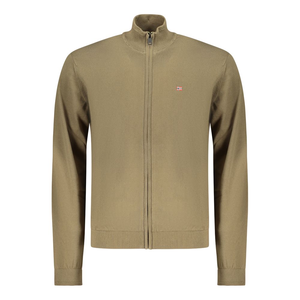 Napapijri žalias vyriškas susagstomas megztinis