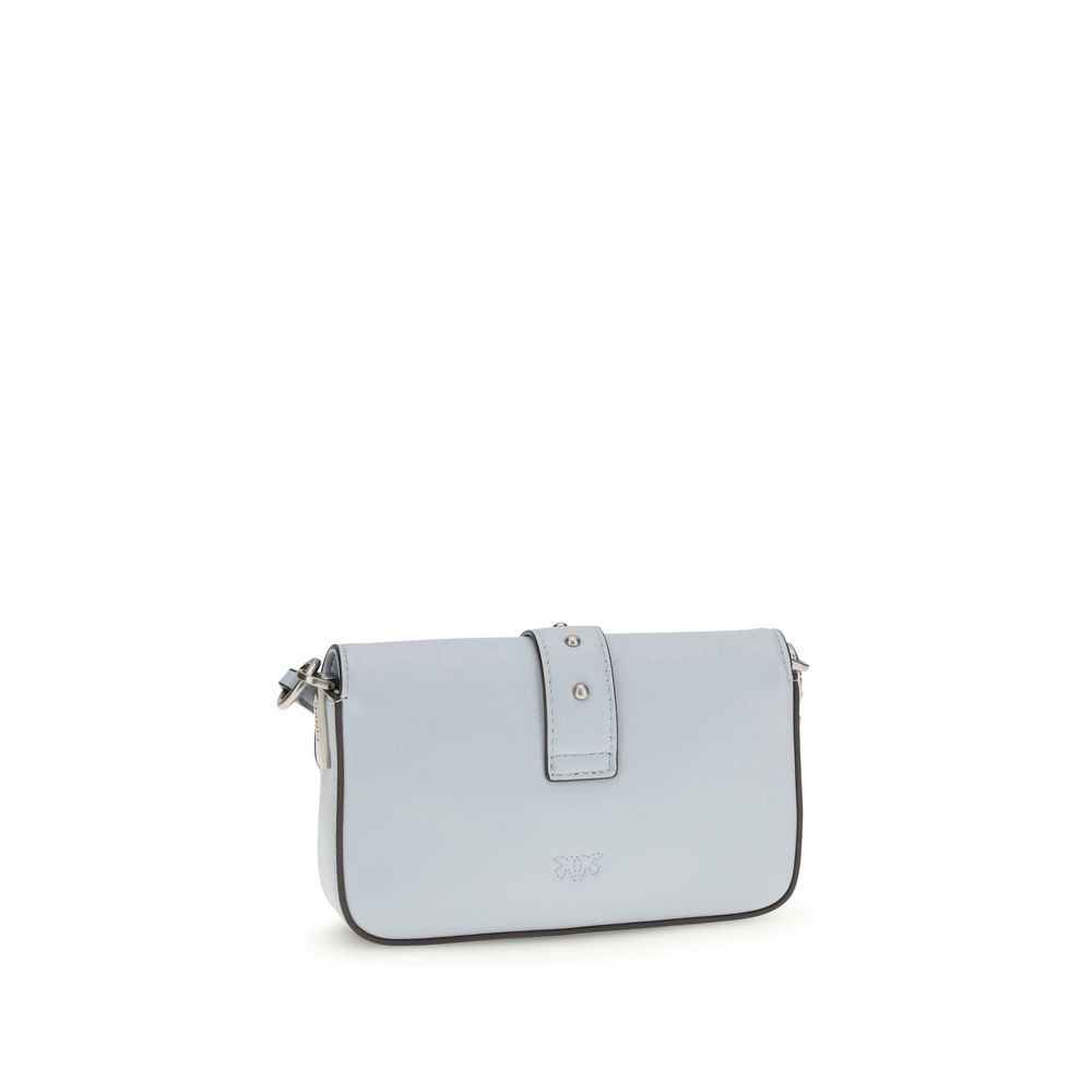 PINKO mėlyna odinė Bos Taurus rankinė per petį 10466087.jpeg