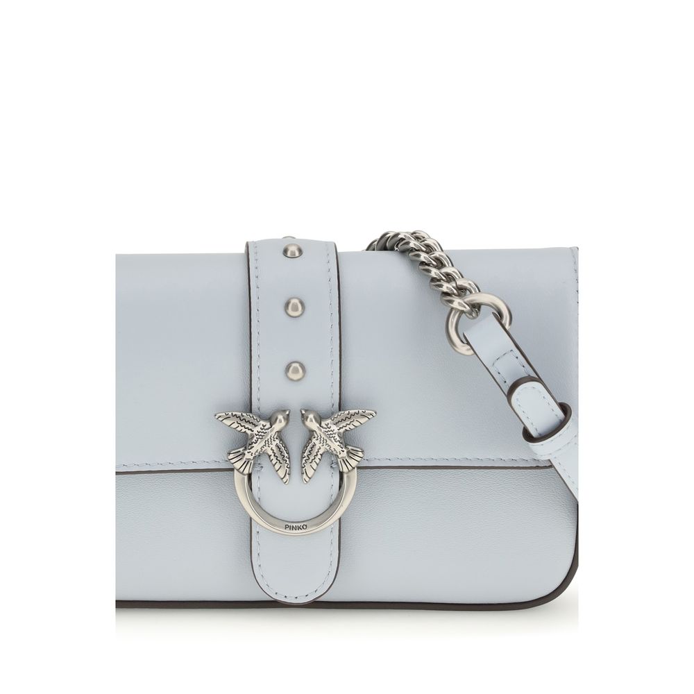 PINKO mėlyna odinė Bos Taurus rankinė per petį 10466090.jpeg