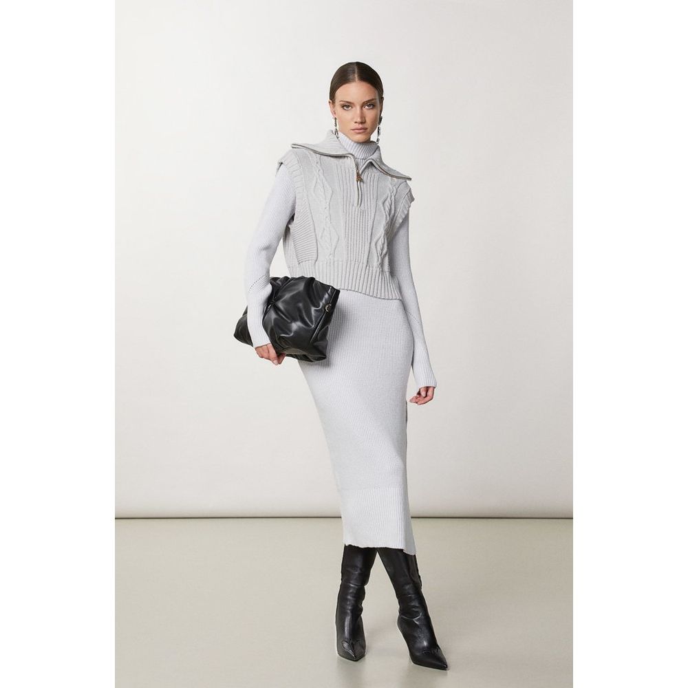 Patrizia Pepe balta laisvalaikio suknelė