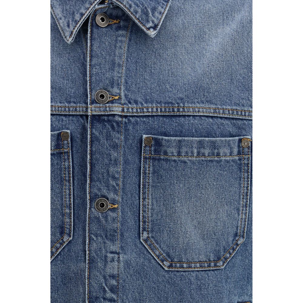 Off-White mėlyna medvilninė džinsinė striukė 10499256 4.jpeg