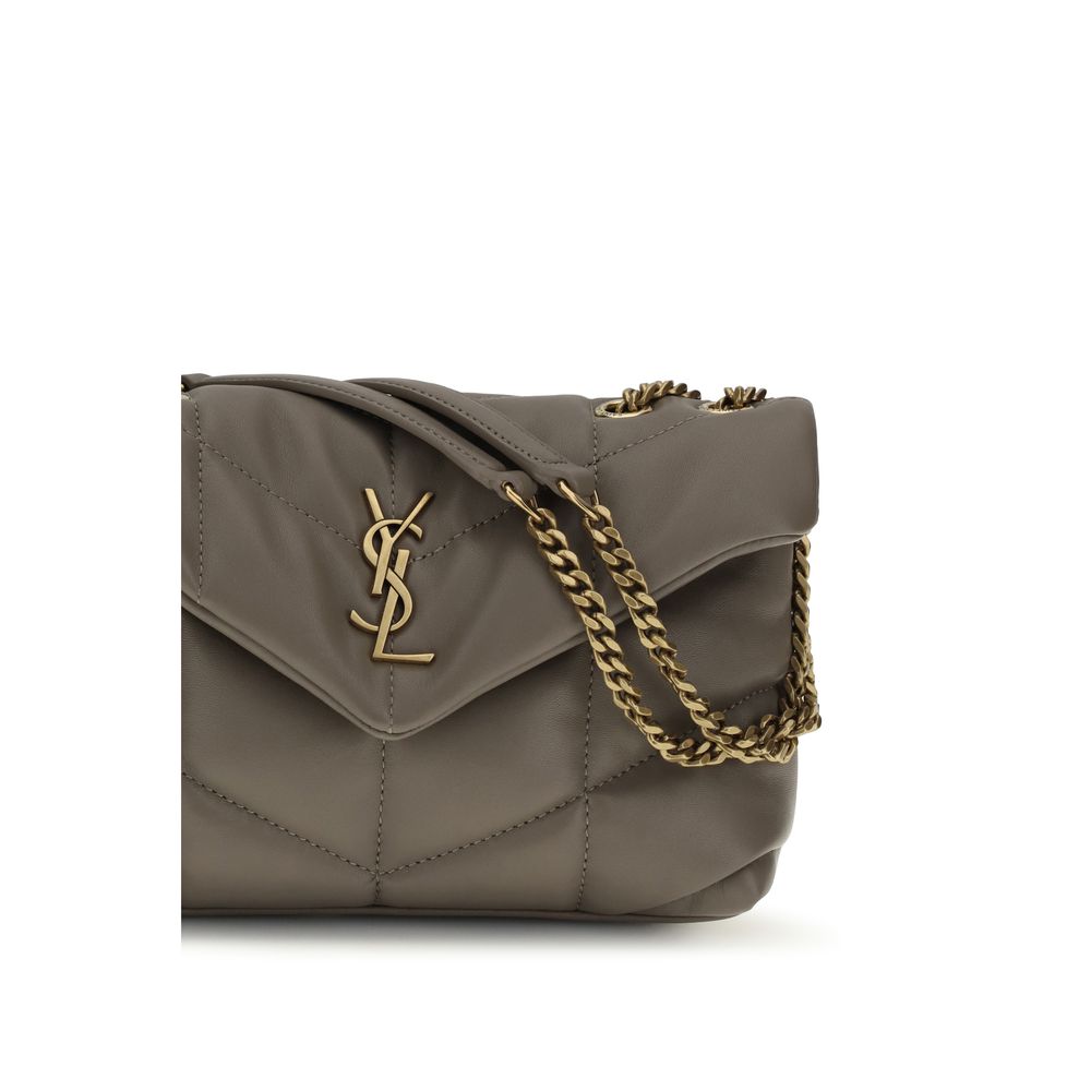 Saint Laurent pilka odos rankinė per petį Saint Laurent pilka odos rankinė per petį - Image 4