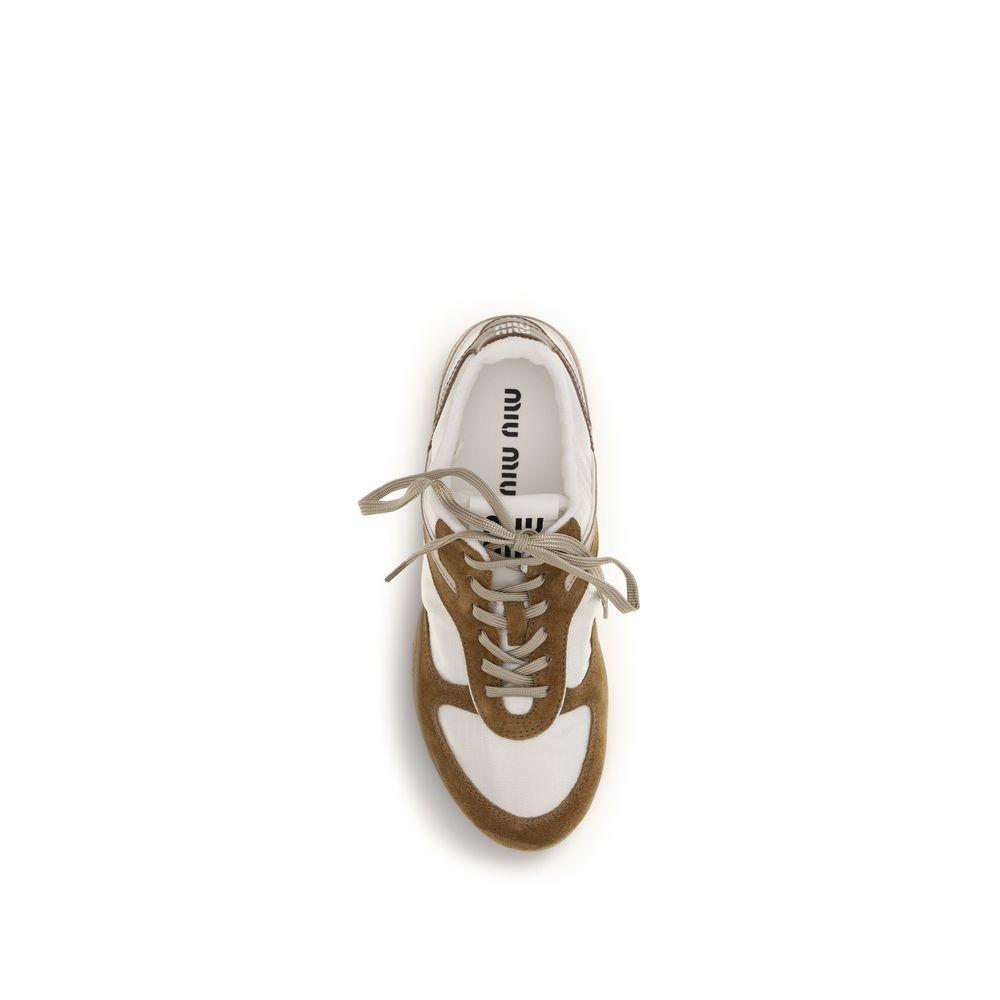 Miu Miu spalvoti odos sportiniai bateliai Miu Miu spalvoti odos sportiniai bateliai - Image 4