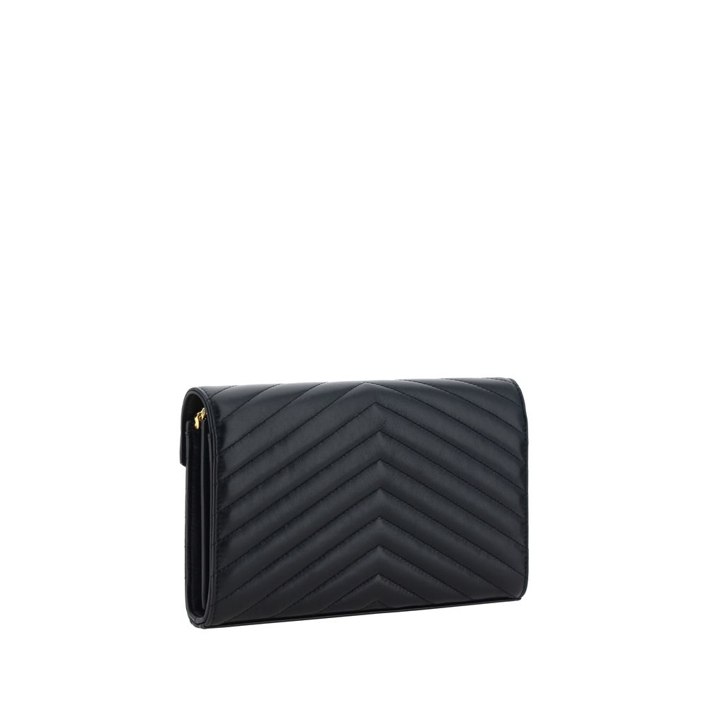 Saint Laurent juoda avikailio rankinė per petį Saint Laurent juoda avikailio rankinė per petį - Image 3