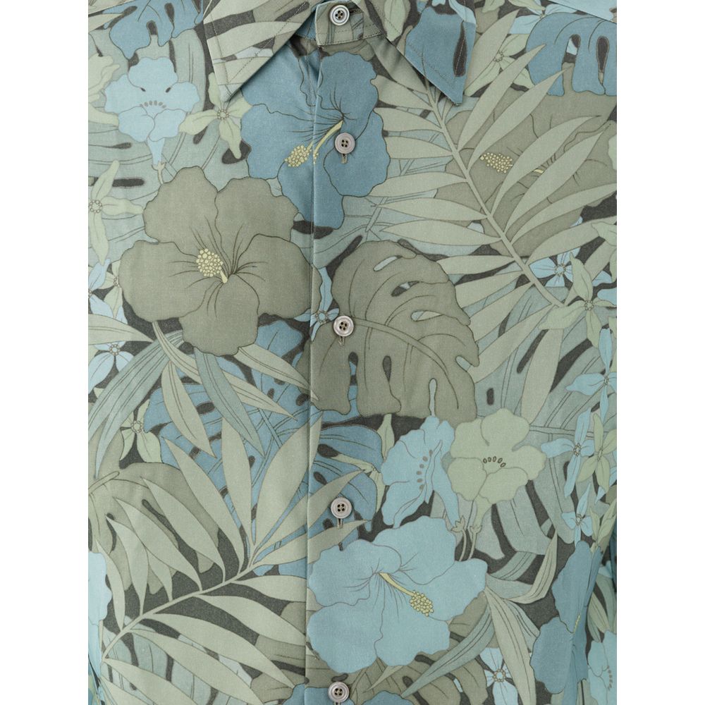 Tom Ford mėlyni raštuoti marškiniai Tom Ford mėlyni raštuoti marškiniai - Image 3