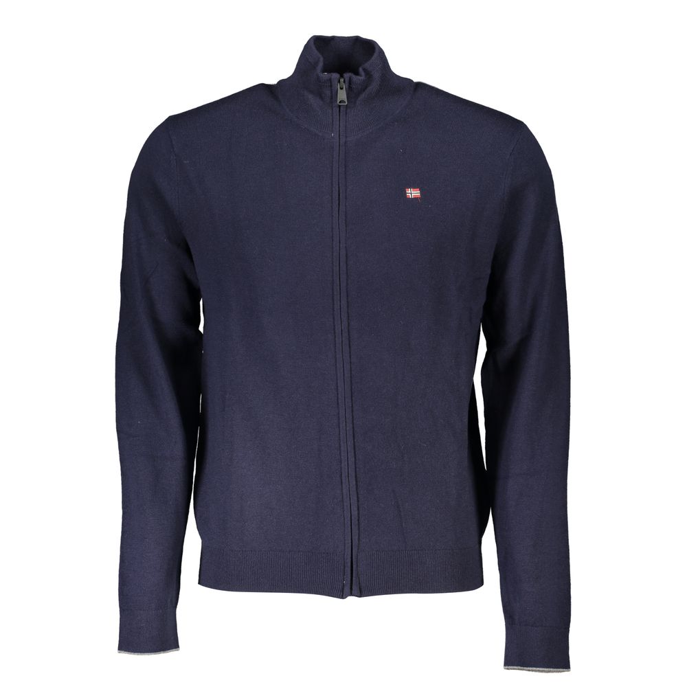 Napapijri mėlynas vyriškas susagstomas megztinis