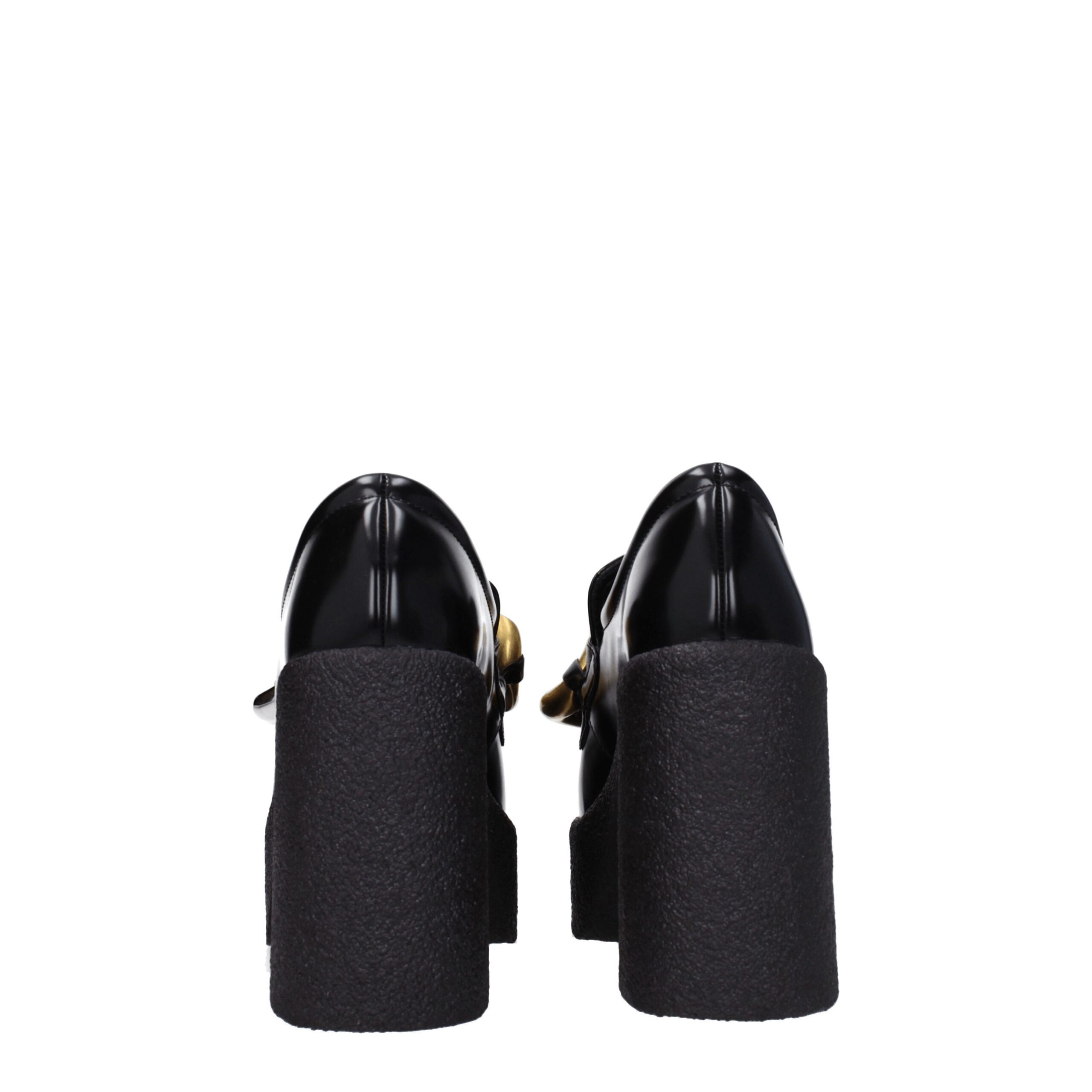 Stella McCartney juodi odos pusbačiai su platforma Stella McCartney juodi odos pusbačiai su platforma - Image 5