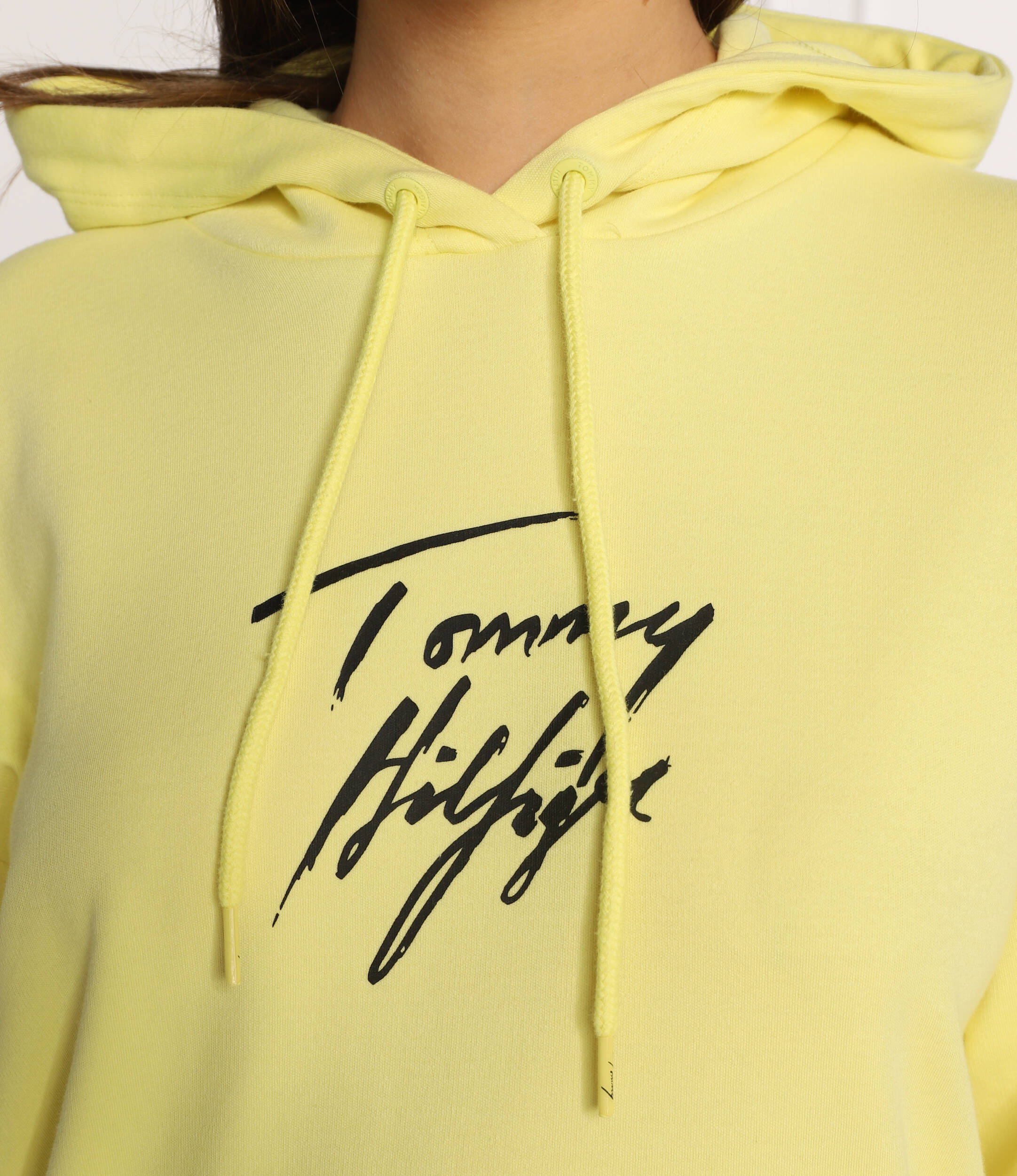 Tommy Hilfiger sportinis džemperis su gobtuvu tommy hilfiger sportinis dzemperis su gobtuvu geltonas