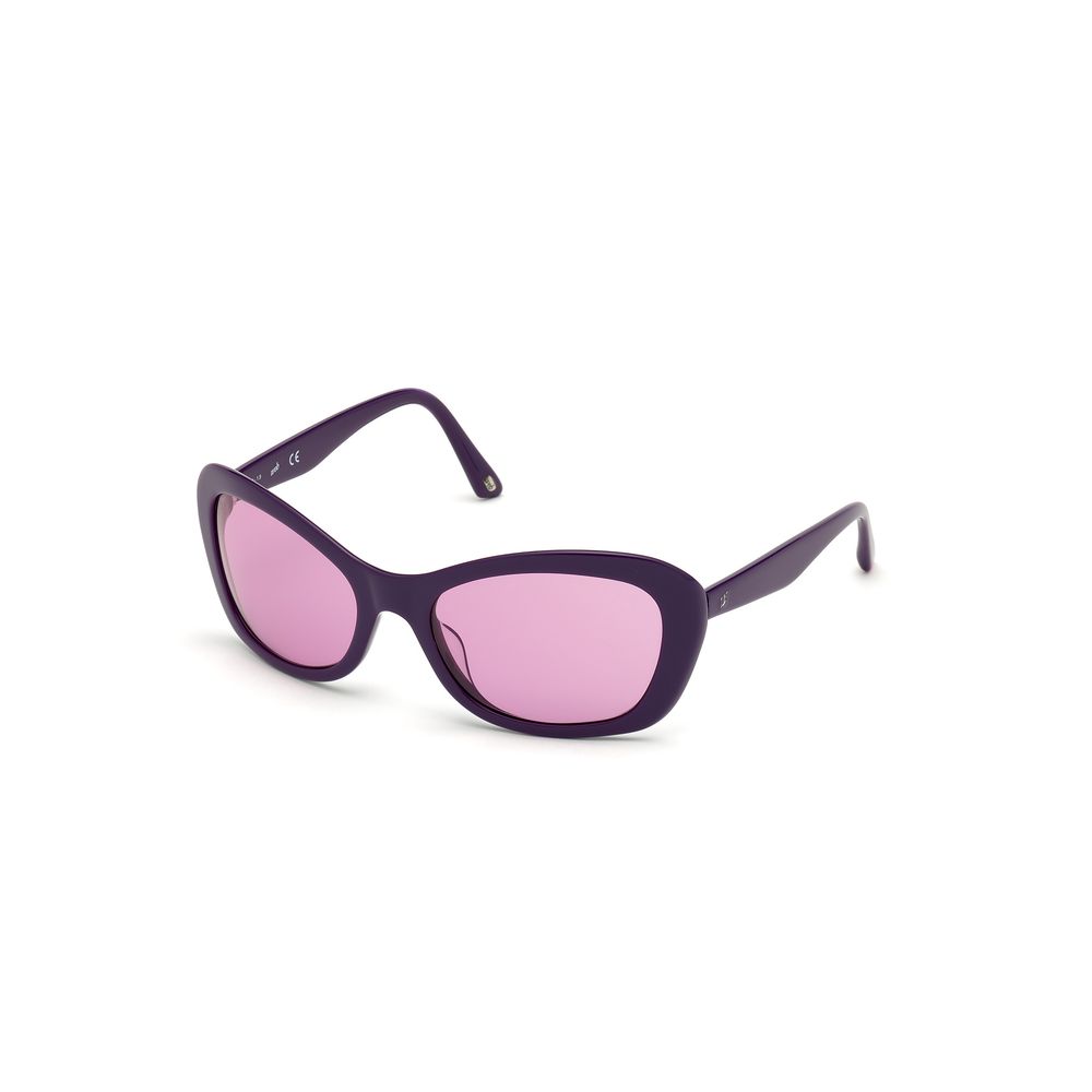WEB EYEWEAR violetiniai plastikiniai akiniai nuo saulės