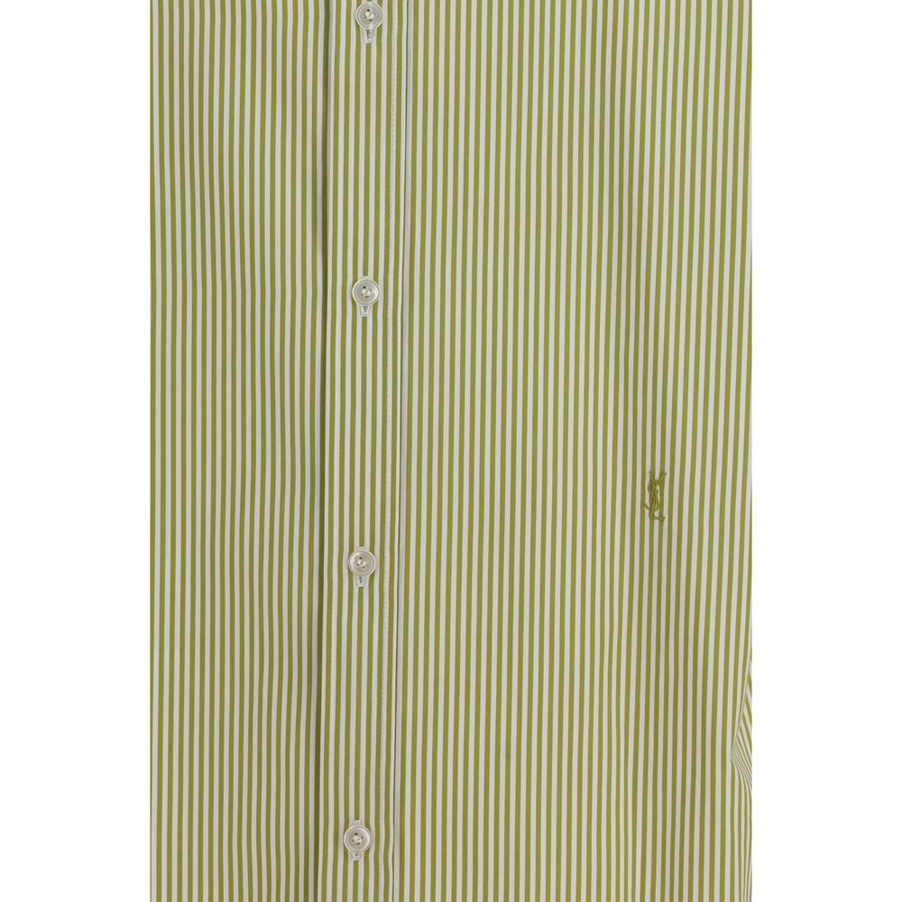 Saint Laurent dvispalviai medvilniniai raštuoti marškiniai Saint Laurent dvispalviai medvilniniai raštuoti marškiniai - Image 3