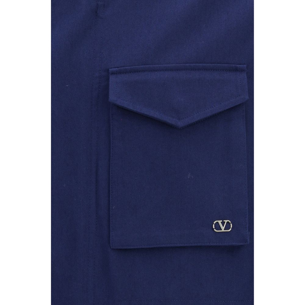 Valentino mėlynas medvilninis paltas Valentino mėlynas medvilninis paltas - Image 3