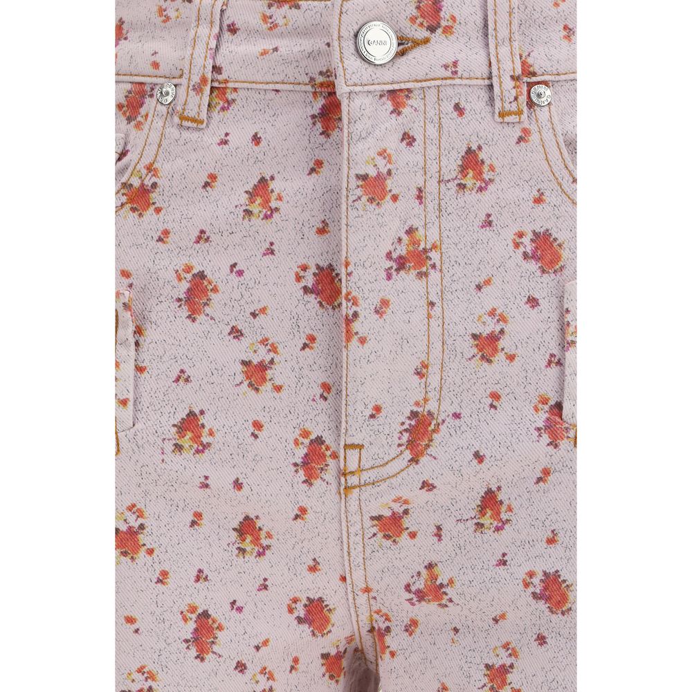 Ganni spalvotos medvilninės laisvalaikio kelnės Ganni spalvotos medvilninės laisvalaikio kelnės - Image 3