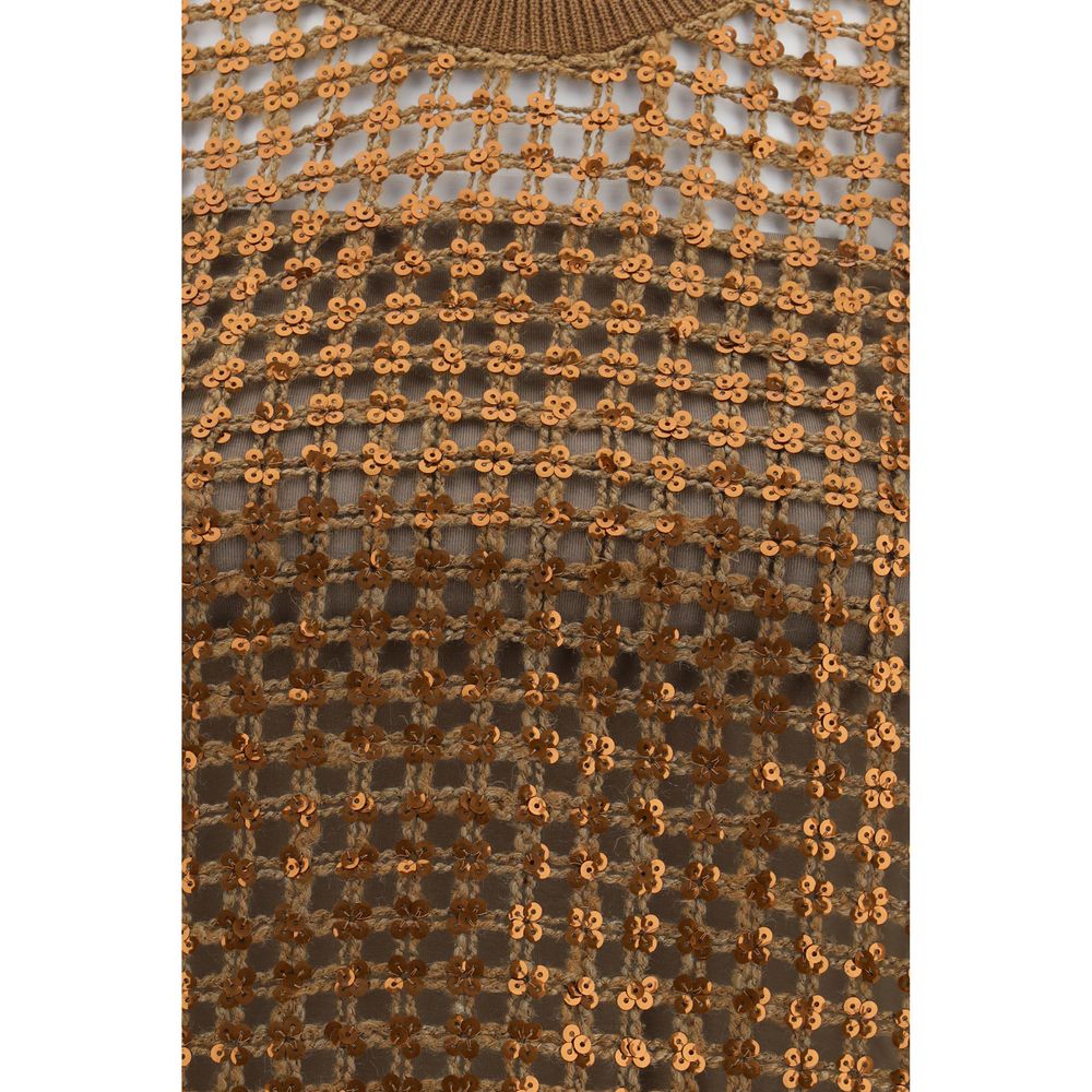 Brunello Cucinelli ruda šilkinė palaidinė Brunello Cucinelli ruda šilkinė palaidinė - Image 3