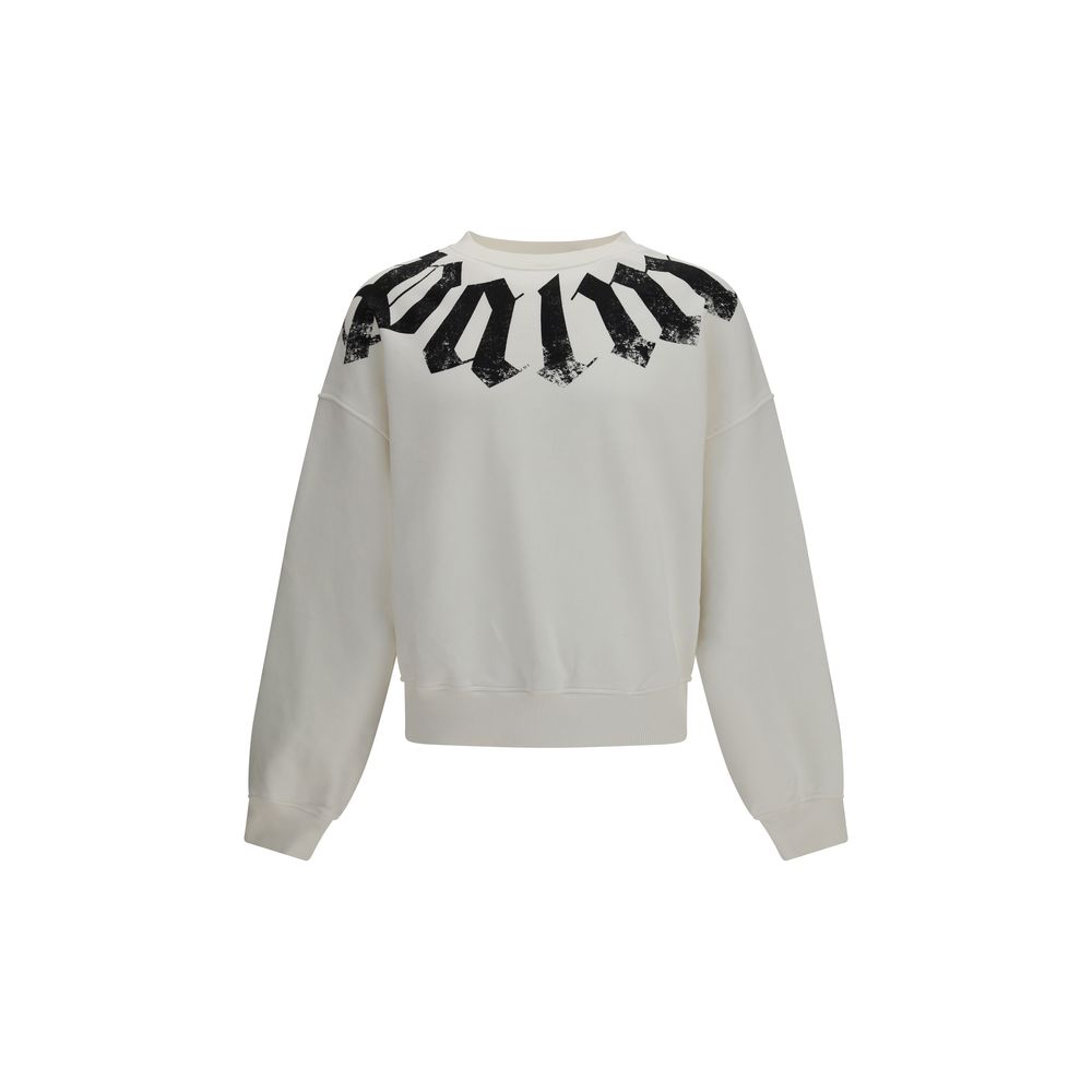 Palm Angels baltas medvilninis džemperis