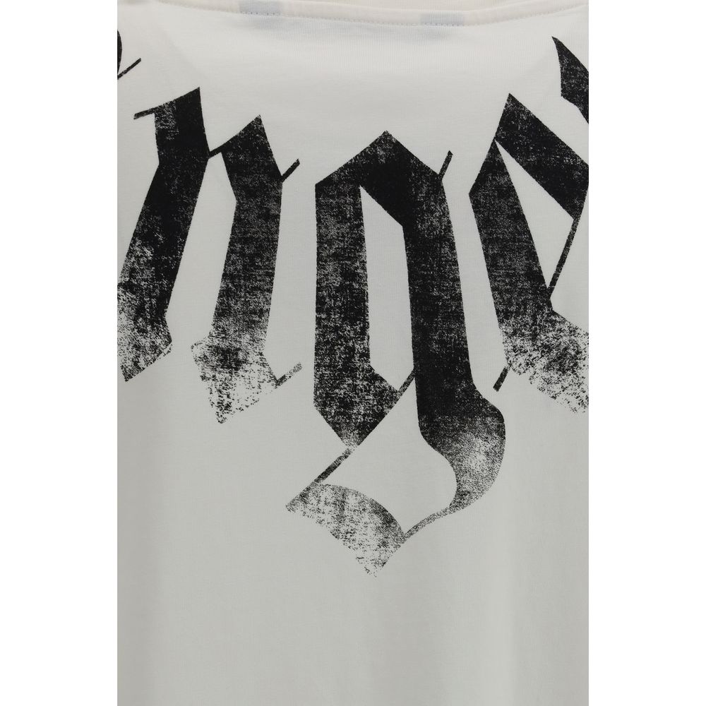 Palm Angels balti medvilniniai marškinėliai Palm Angels balti medvilniniai marškinėliai - Image 3