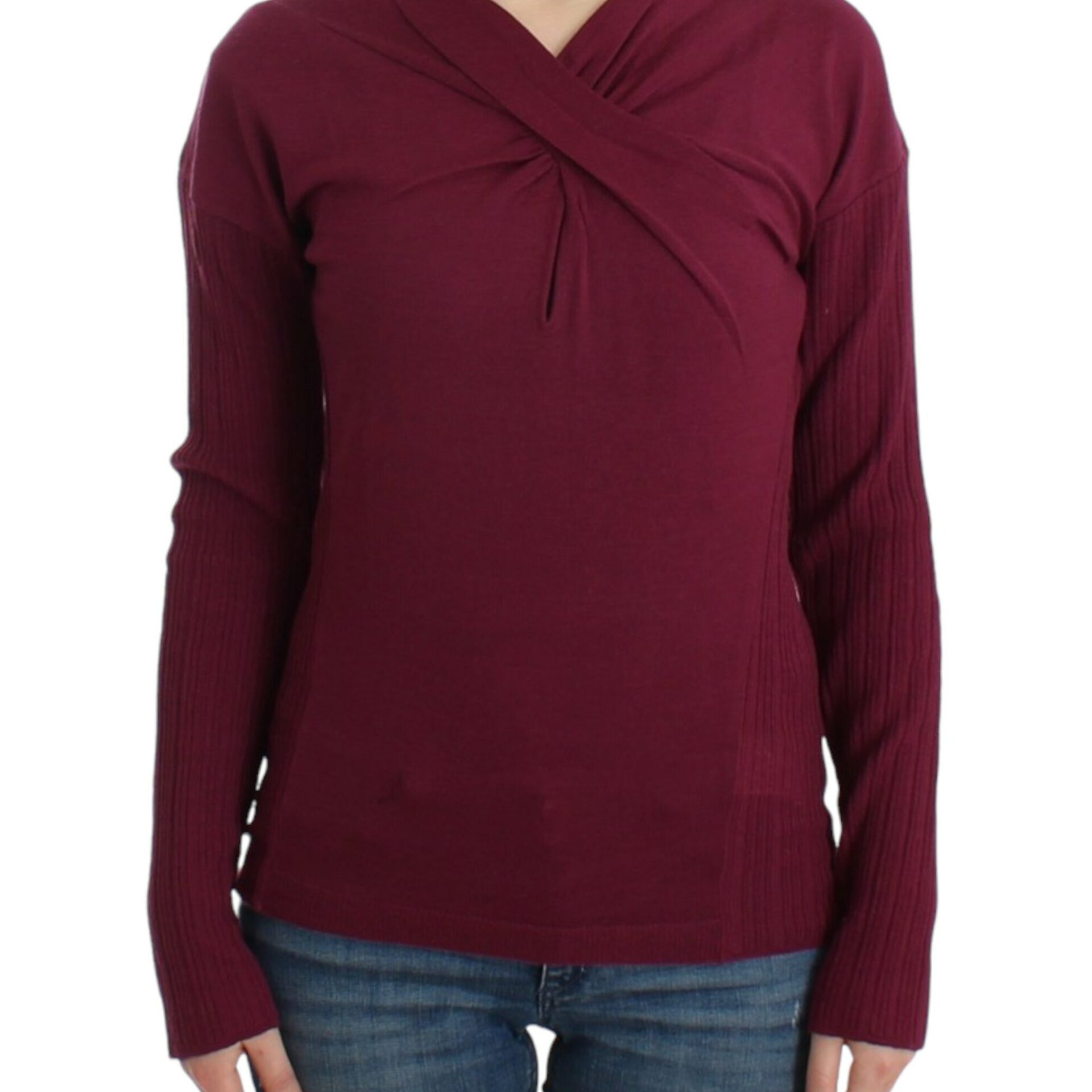 Cavalli violetinis megztas vilnos megztinis