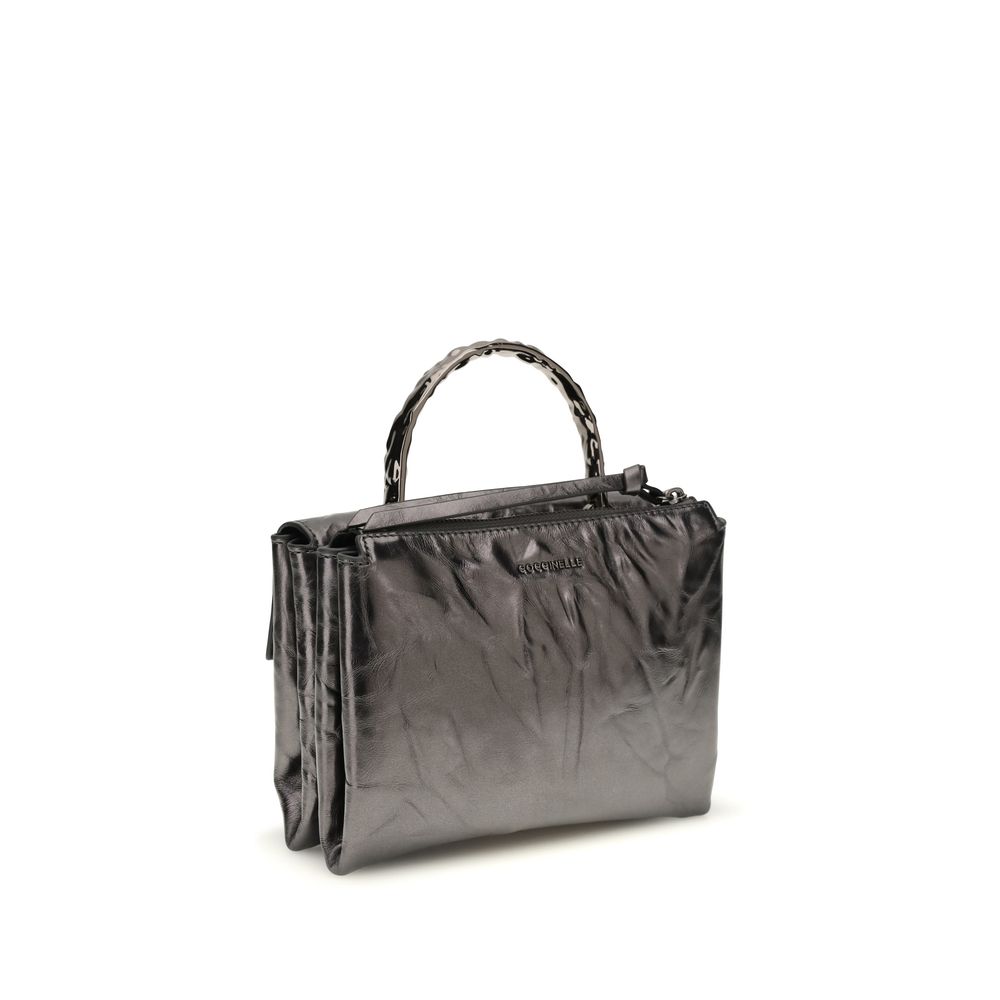 Coccinelle Black Calf Leather Bos Taurus Handbag Coccinelle Black Calf Leather Bos Taurus Handbag - Image 3
