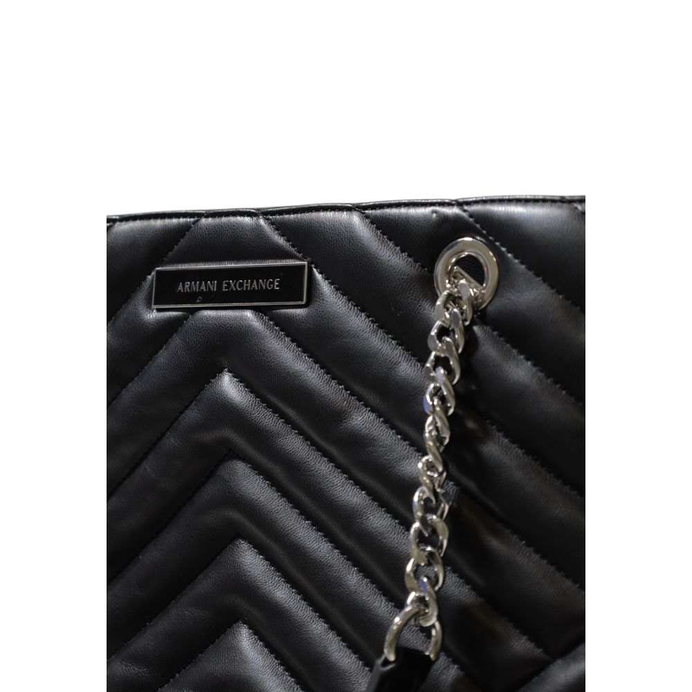 Armani Exchange poliesterio rankinė, juoda Armani Exchange poliesterio rankinė, juoda - Image 5