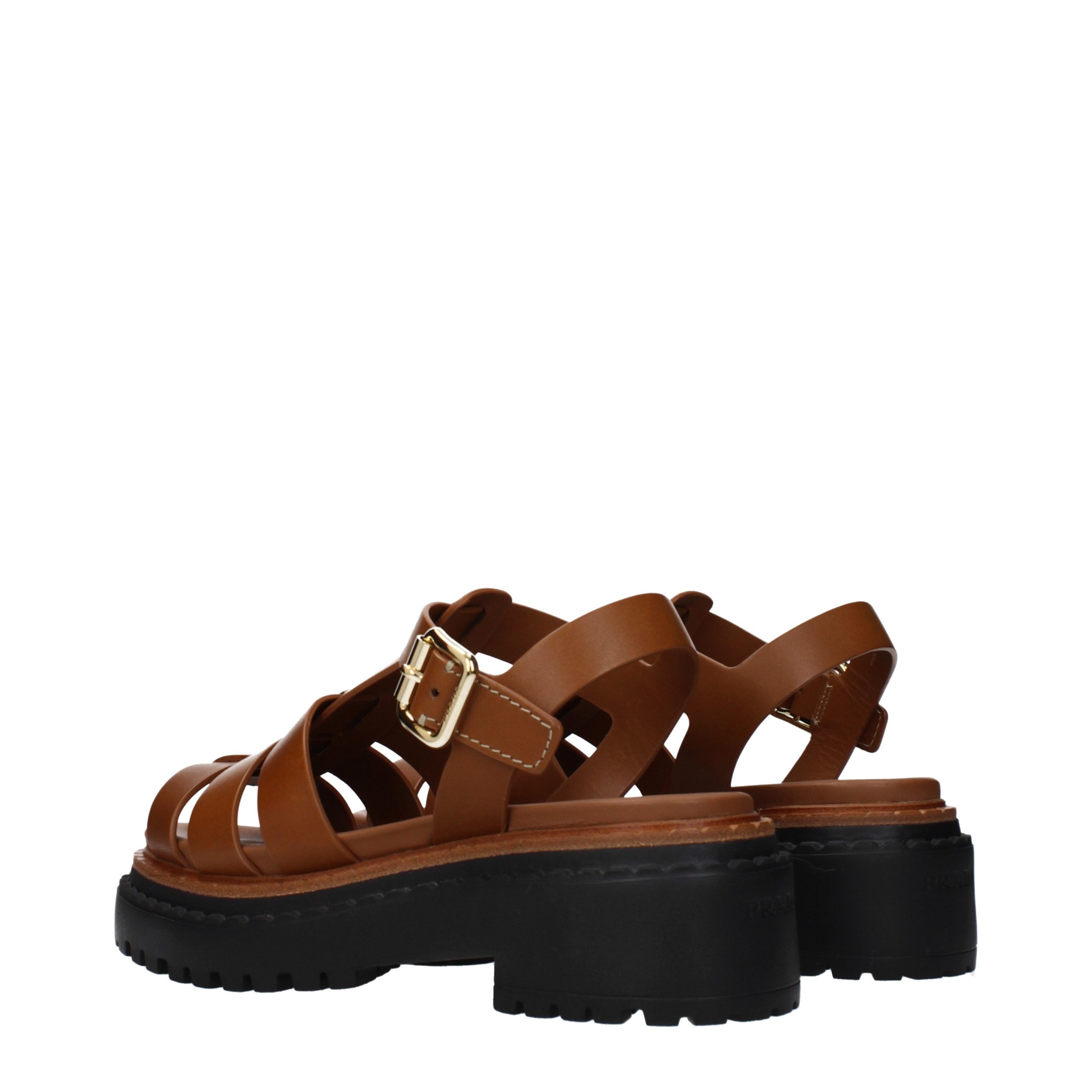 Prada rudos basutės su platforma Prada rudos basutės su platforma - Image 4