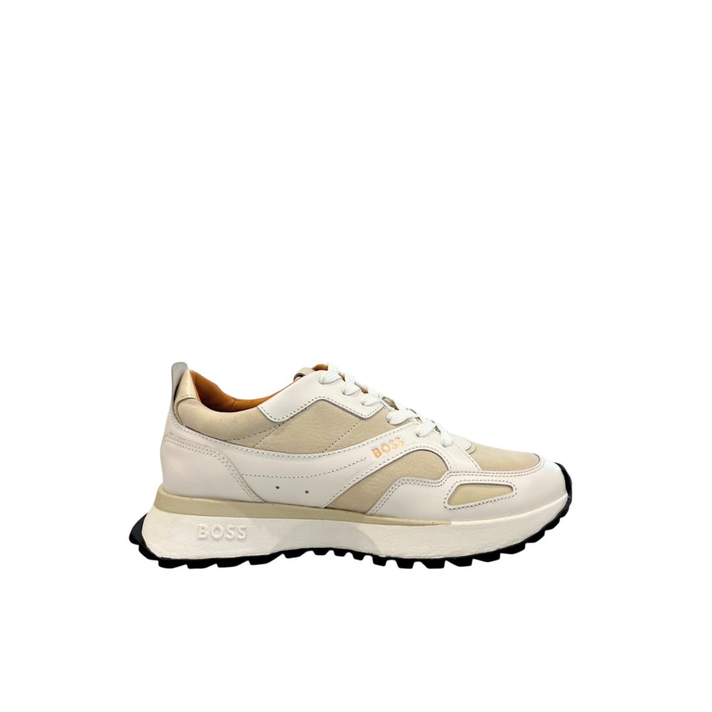 Hugo Boss White Leather Men Sneaker Hugo Boss White Leather Men Sneaker