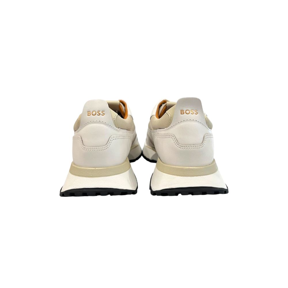 Hugo Boss White Leather Men Sneaker Hugo Boss White Leather Men Sneaker - Image 6