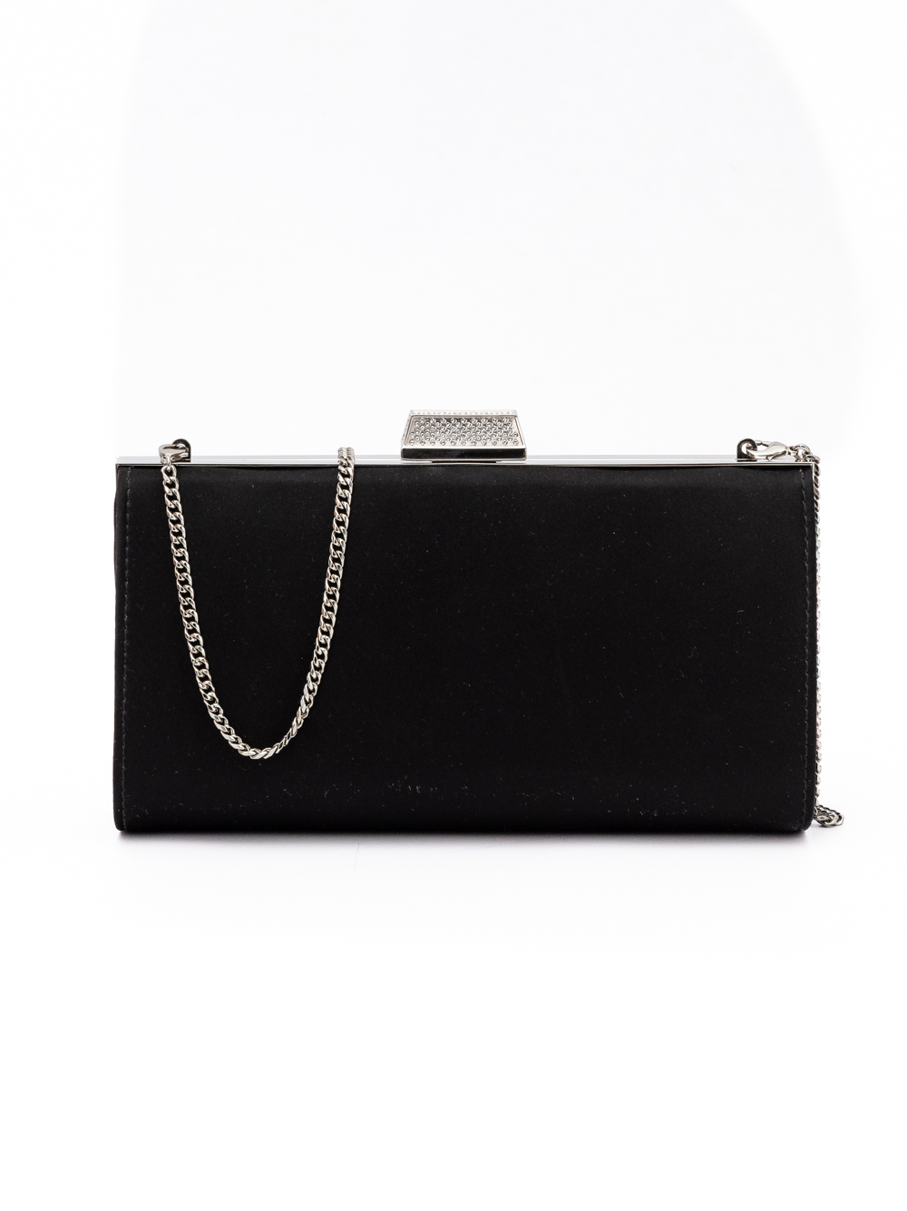 Jimmy Choo Black Satin Crossbody Bag Jimmy Choo Black Satin Crossbody Bag - Image 3