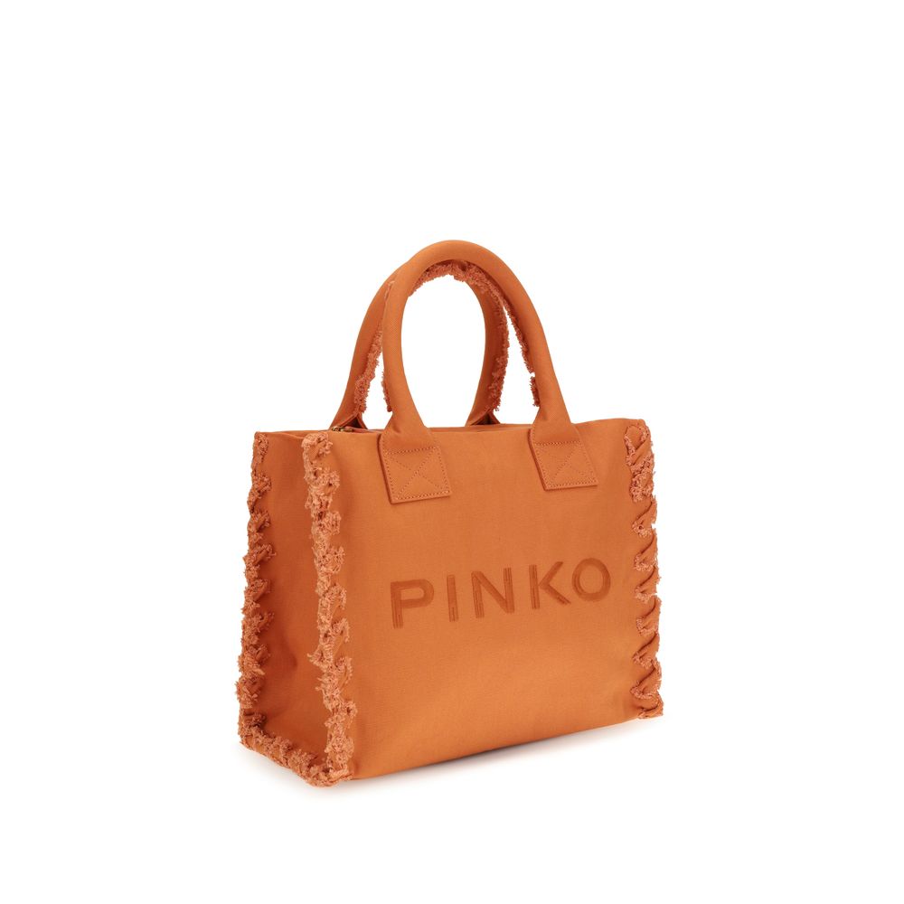 PINKO Orange Cotton Shoulder Bag PINKO Orange Cotton Shoulder Bag - Image 2