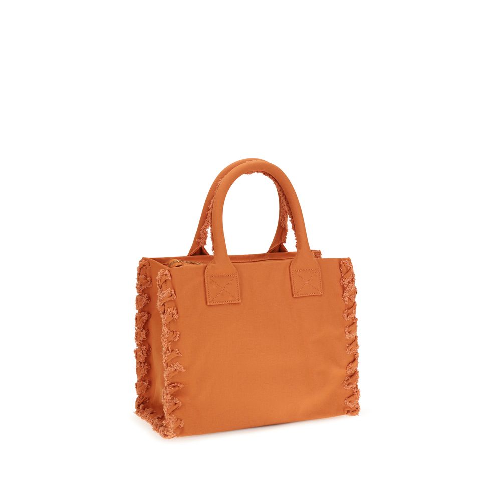 PINKO Orange Cotton Shoulder Bag PINKO Orange Cotton Shoulder Bag - Image 3