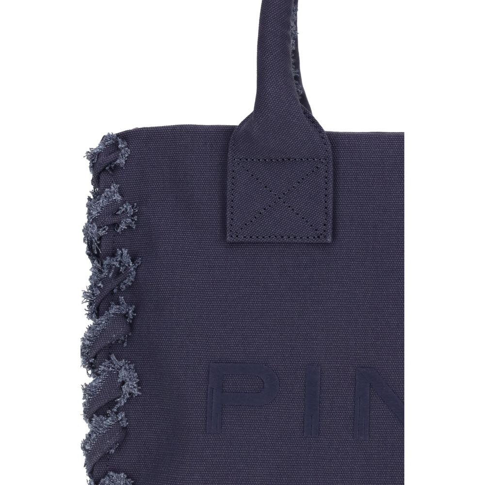 PINKO medvilninė rankinė per petį, mėlyna PINKO medvilninė rankinė per petį, mėlyna - Image 4