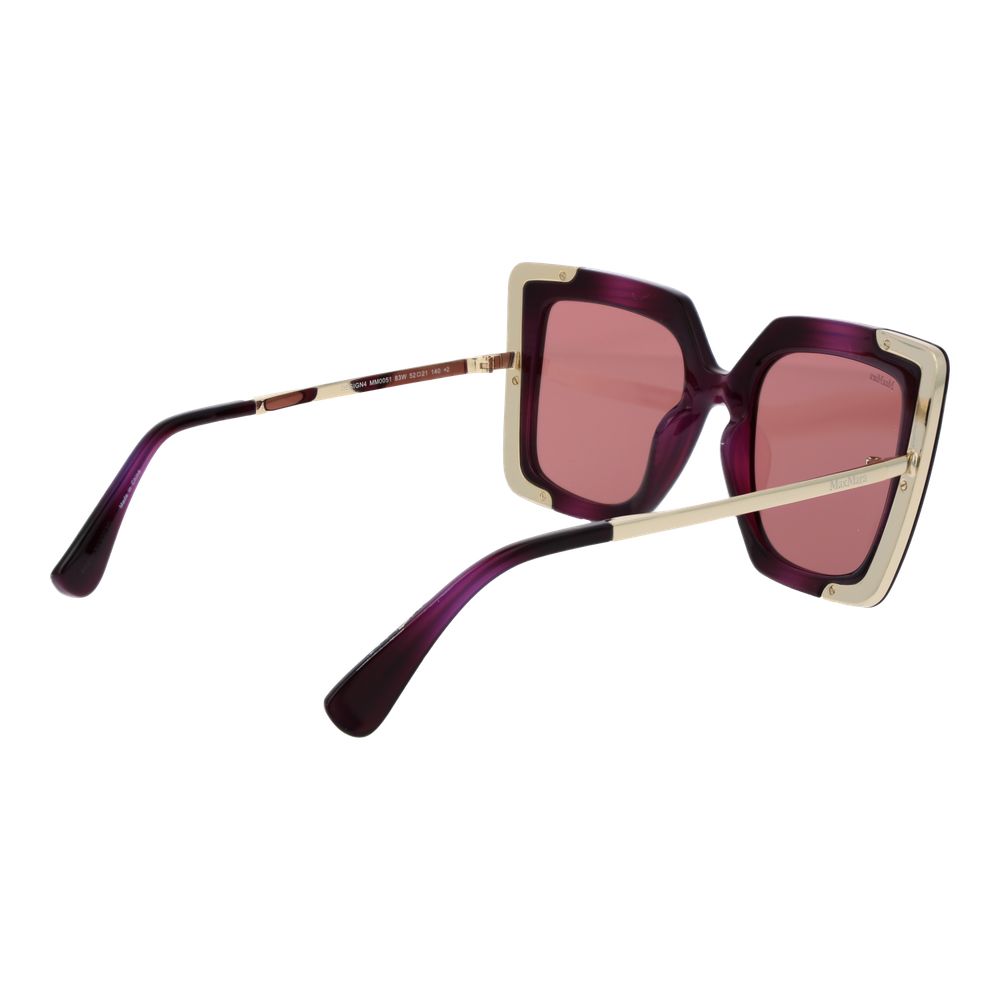 Max Mara Purple Plastic Sunglasses Max Mara Purple Plastic Sunglasses - Image 3
