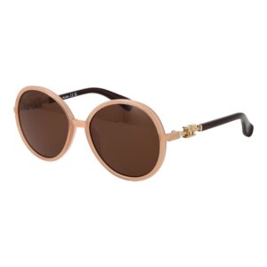 Max Mara smėlio spalvos plastikiniai akiniai nuo saulės