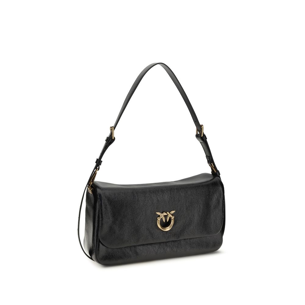 PINKO Black Calf Leather Bos Taurus Shoulder Bag PINKO Black Calf Leather Bos Taurus Shoulder Bag - Image 2