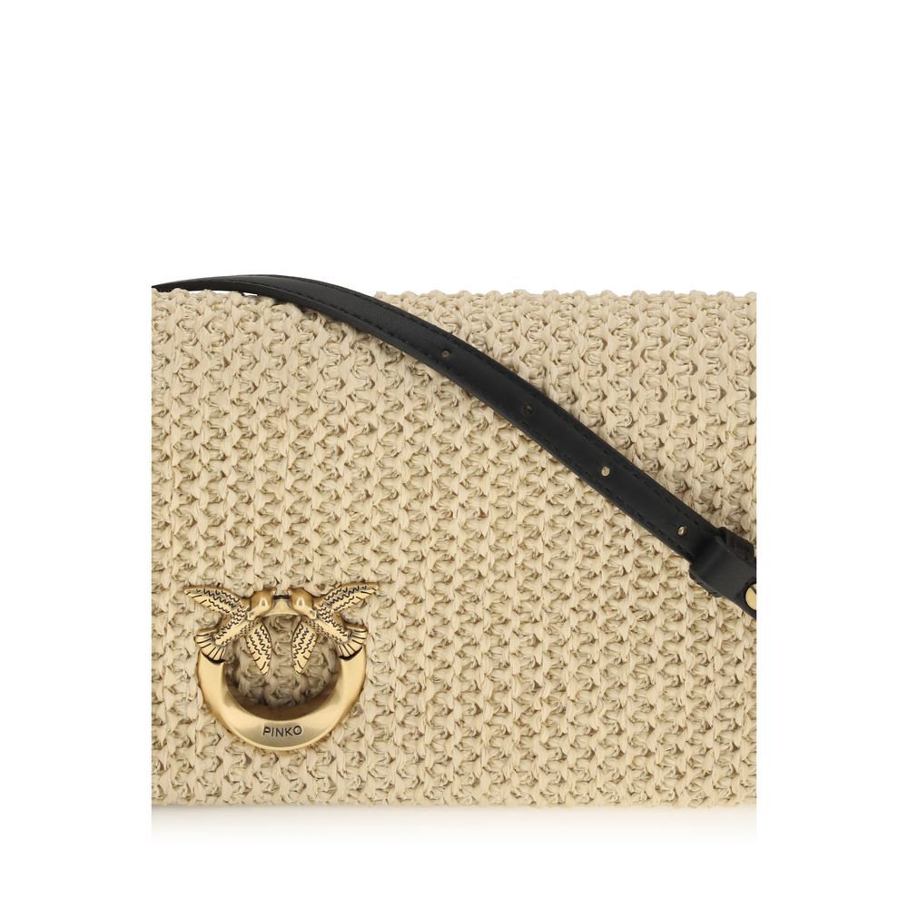 PINKO Beige Polypropylene Shoulder Bag PINKO Beige Polypropylene Shoulder Bag - Image 4