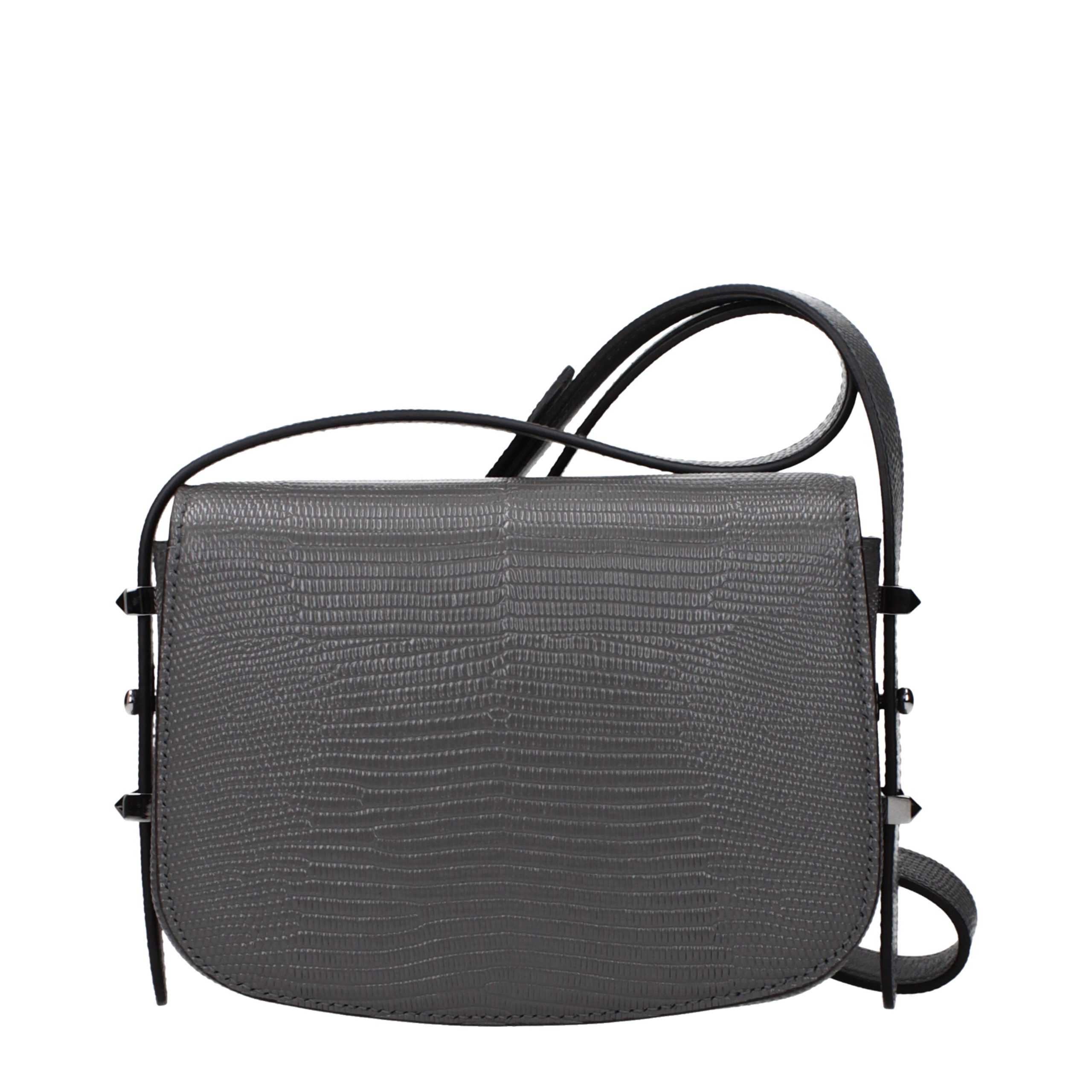 Jimmy Choo pilka odinė rankinė per petį Jimmy Choo pilka odinė rankinė per petį - Image 3