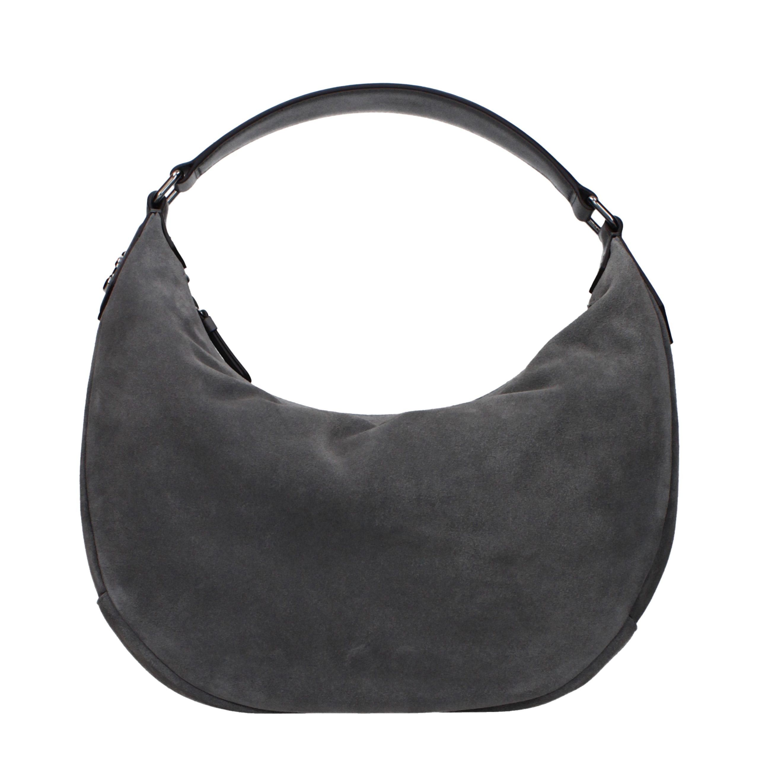 Jimmy Choo pilka odinė rankinė per petį Jimmy Choo pilka odinė rankinė per petį - Image 3