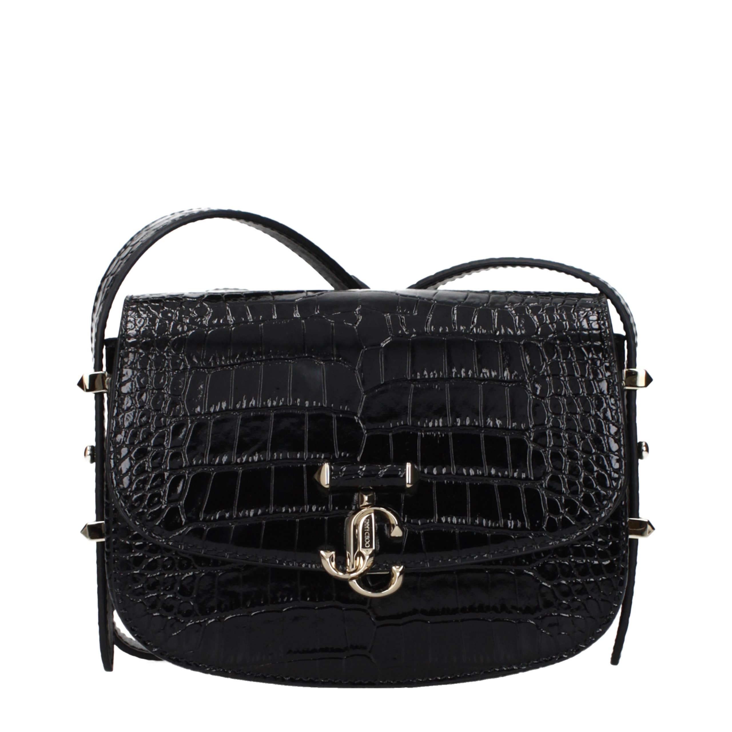 Jimmy Choo juoda odinė rankinė per petį Jimmy Choo juoda odinė rankinė per petį