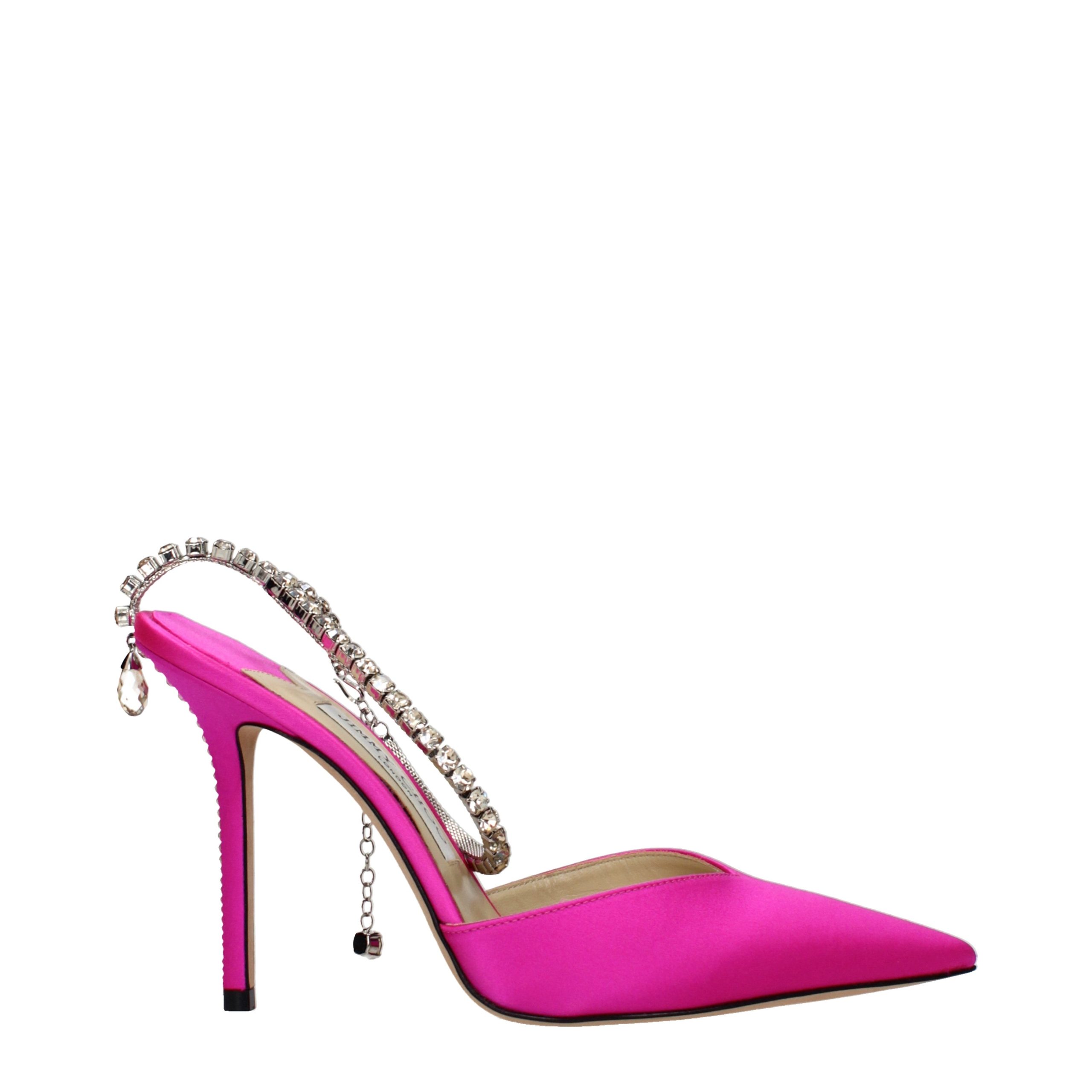 Jimmy Choo Pink Satin Stiletto Heel Sandals Jimmy Choo Pink Satin Stiletto Heel Sandals