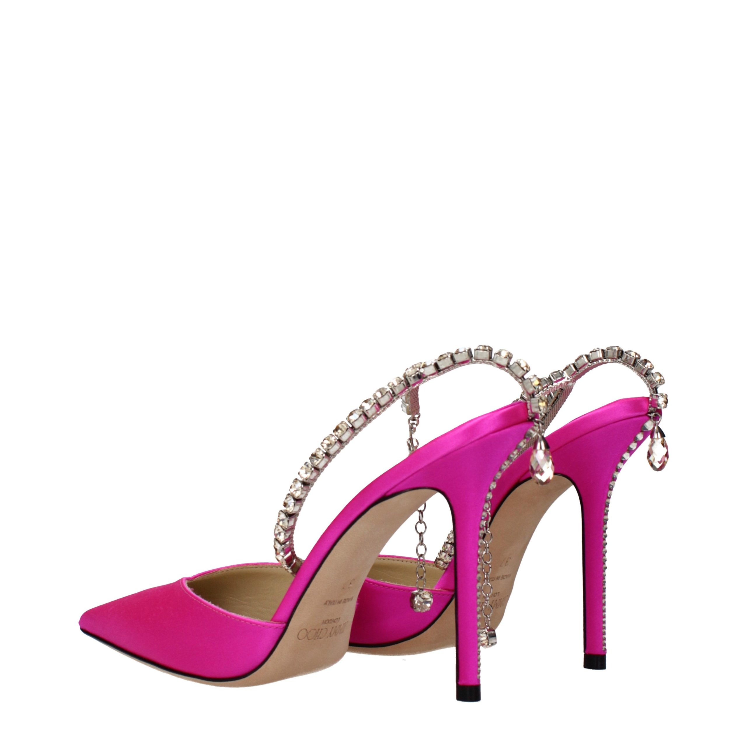 Jimmy Choo Pink Satin Stiletto Heel Sandals Jimmy Choo Pink Satin Stiletto Heel Sandals - Image 4