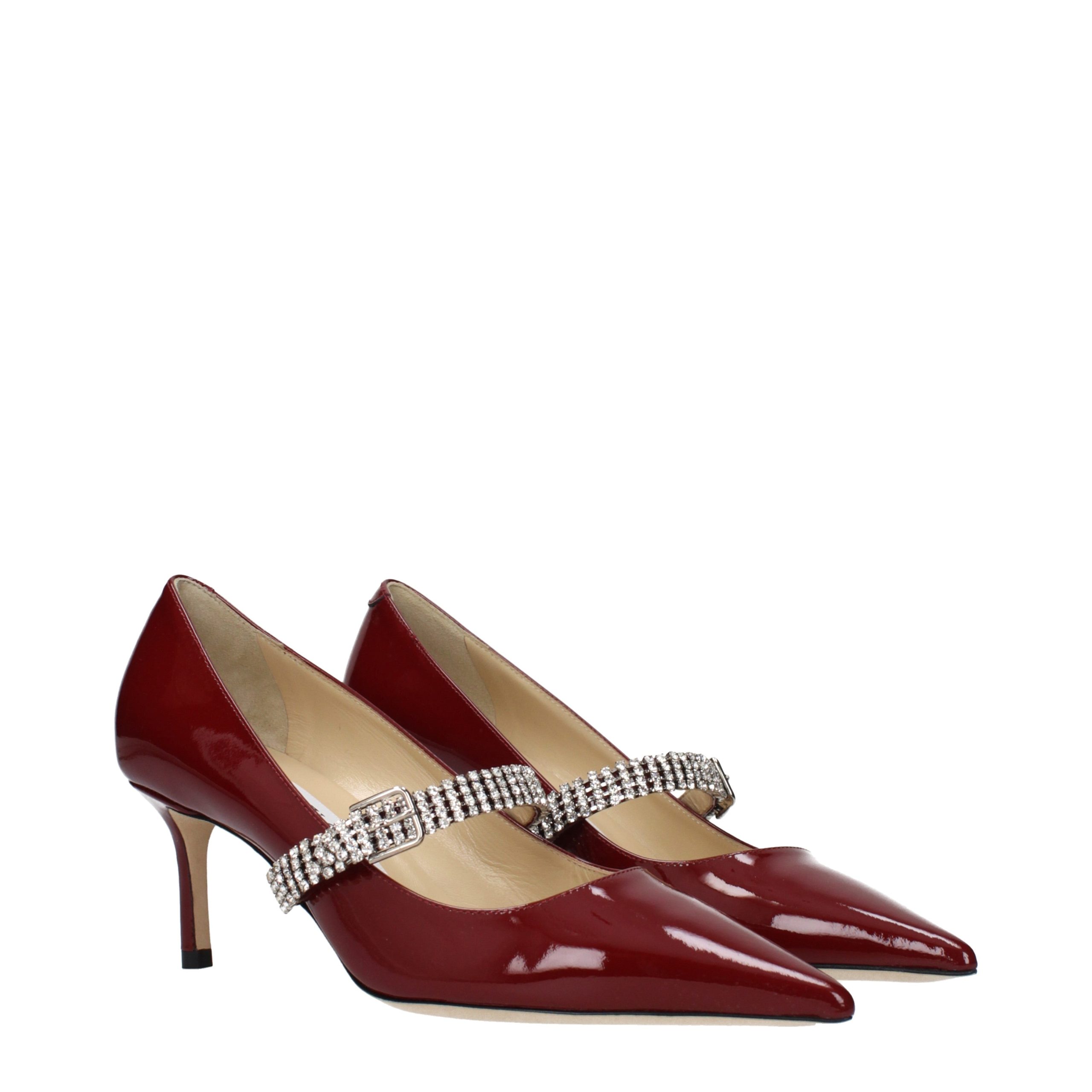 Jimmy Choo raudoni odiniai aukštakulniai bateliai Jimmy Choo raudoni odiniai aukštakulniai bateliai - Image 2