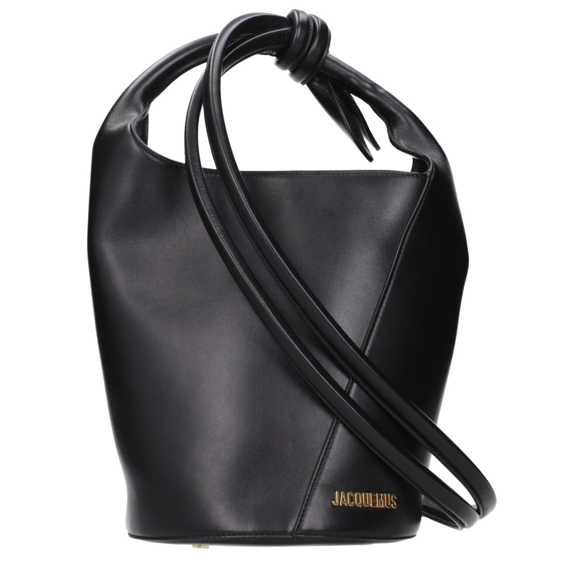 Jacquemus Black Leather Crossbody Bag