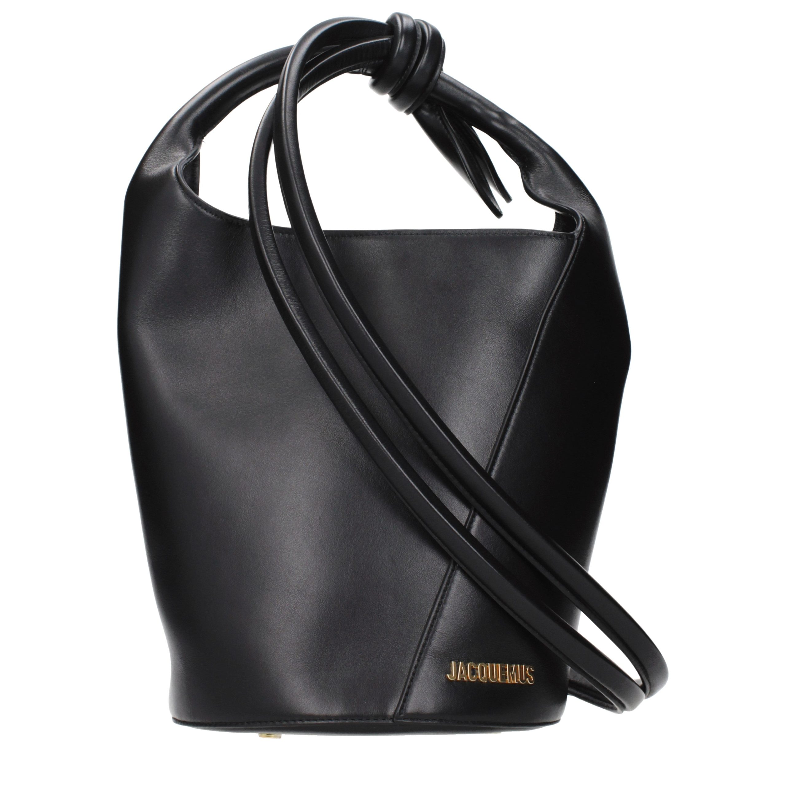 Jacquemus juoda odinė rankinė per petį Jacquemus juoda odinė rankinė per petį